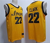 Men's Iowa Hawkeyes #22 Caitlin Clark Yellow Stitched Jersey,baseball caps,new era cap wholesale,wholesale hats